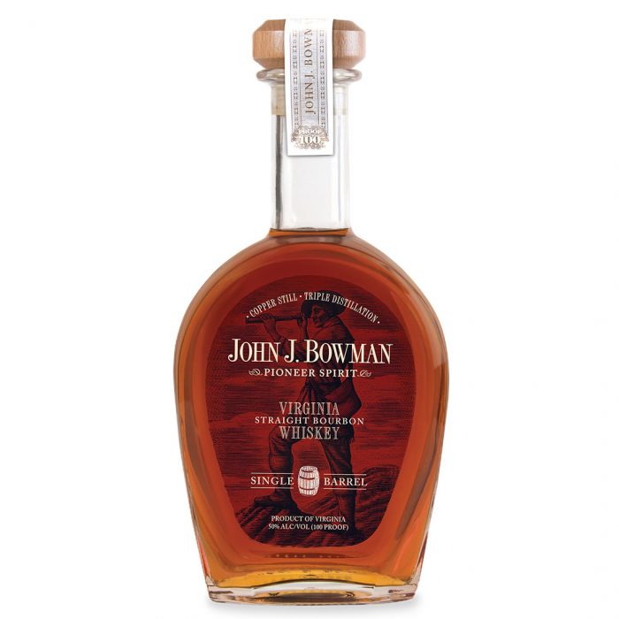 Bottle of John J Bowman by A Smith Bowman Distillery