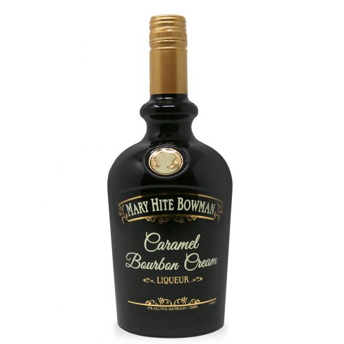 Bottle of Mary Hite Caramel Bourbon Cream by A Smith Bowman Distillery