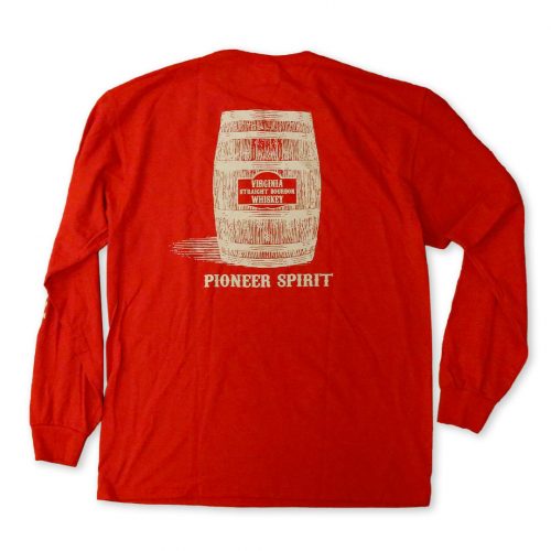 Red Long Sleeve T-Shirt | Back | A. Smith Bowman Distillery