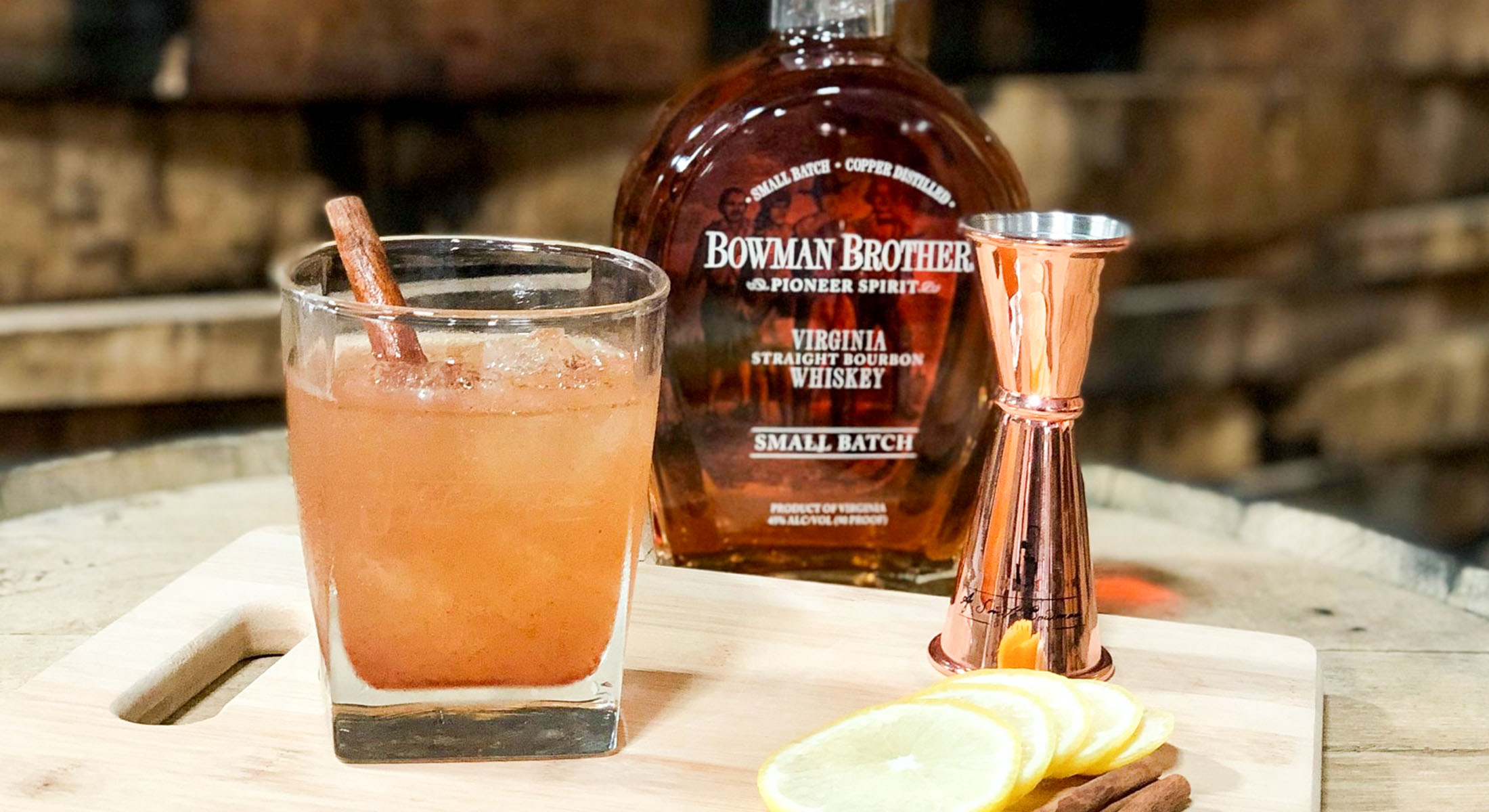 Maple Cinnamon Bourbon Cocktail A. Smith Bowman Distillery