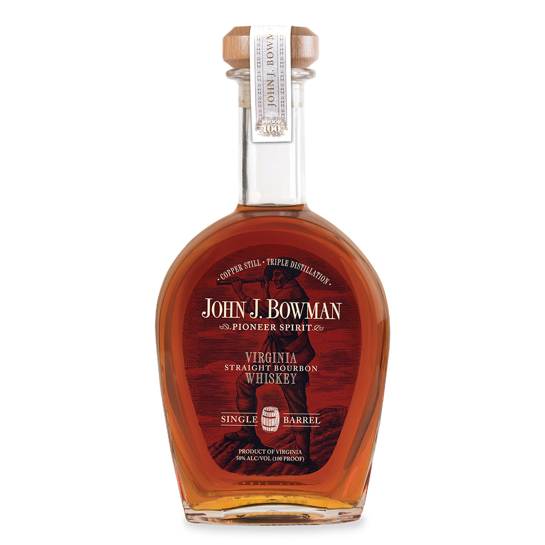 Bottle of John J. Bowman whiskey