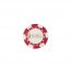 Red and White Poker Chip
