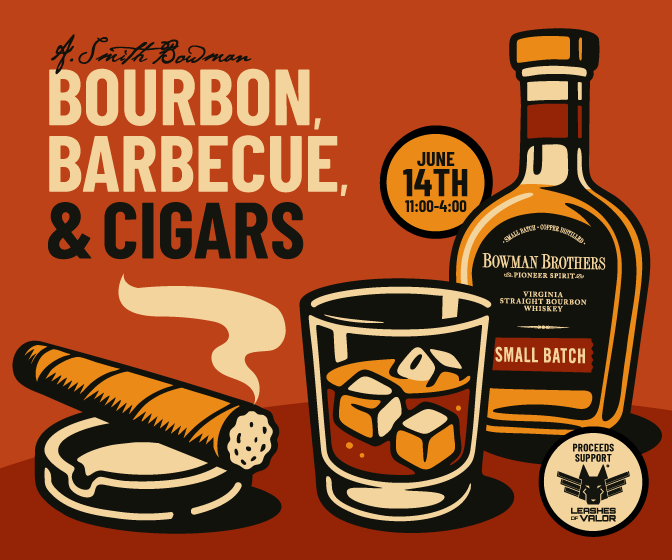 A. Smith Bowman Bourbon, Barbecue, & Cigars